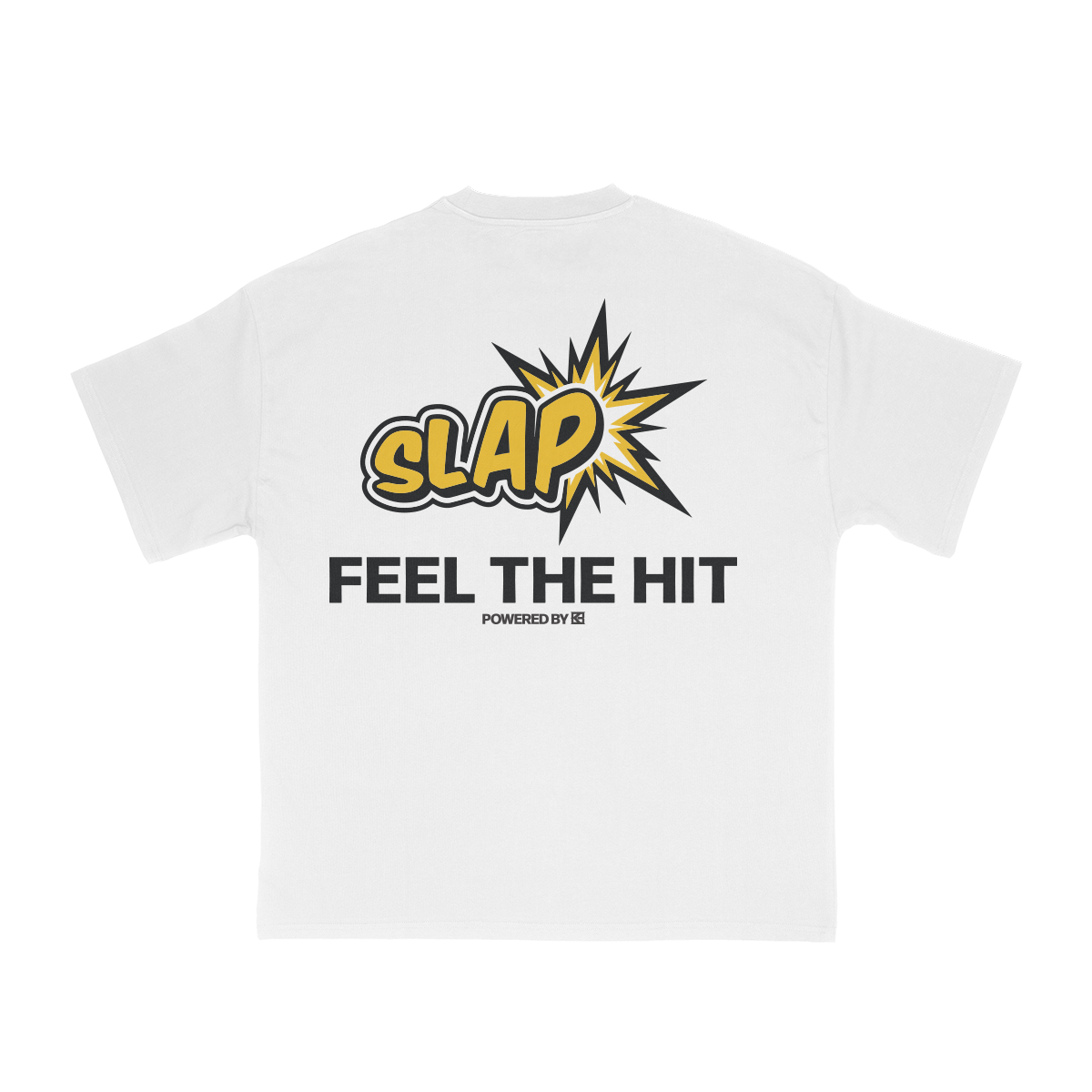 Slap Logo Tee: White