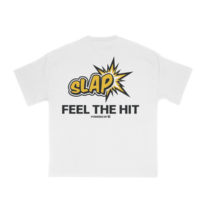 Slap Logo Tee: White